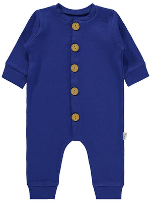 Civil Baby Düz Basic 1-6 Ay Tulum - Mavi
