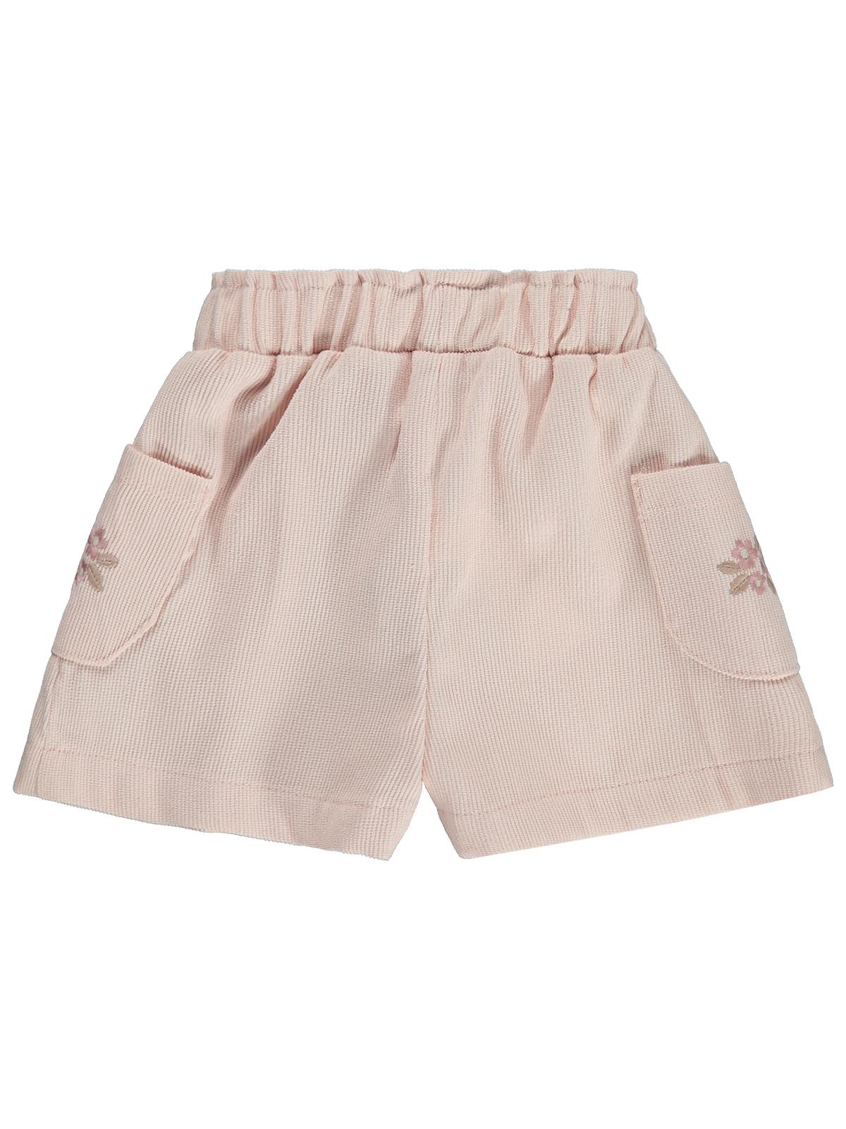Civil Baby Cepli Fiyonklu 6-18 Ay Şort - Pudra