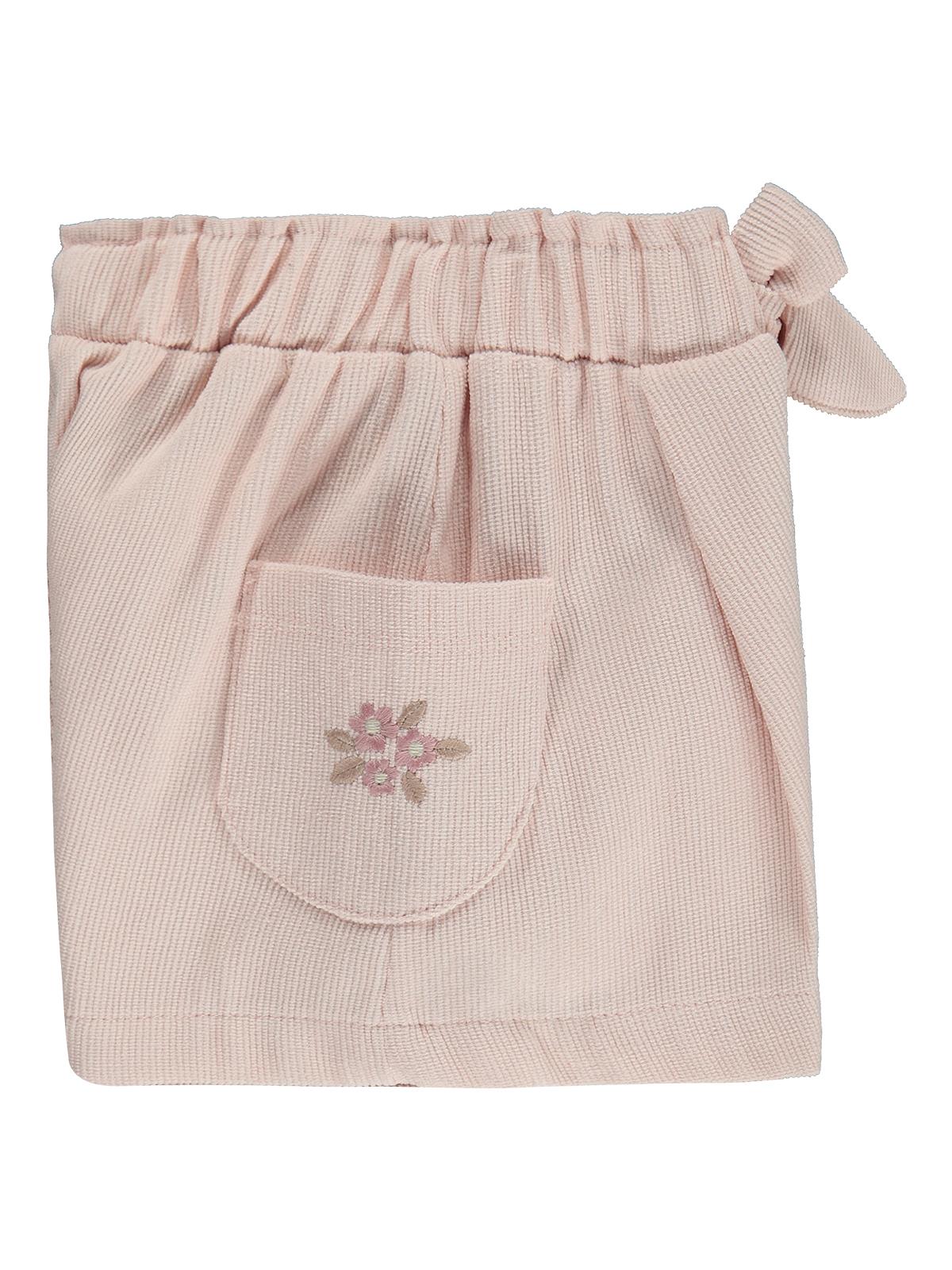 Civil Baby Cepli Fiyonklu 6-18 Ay Şort - Pudra
