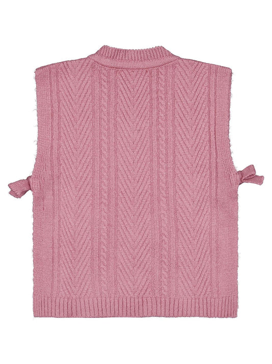 Civil Girls Bağlamalı 10-13 Yaş Süveter - Pembe
