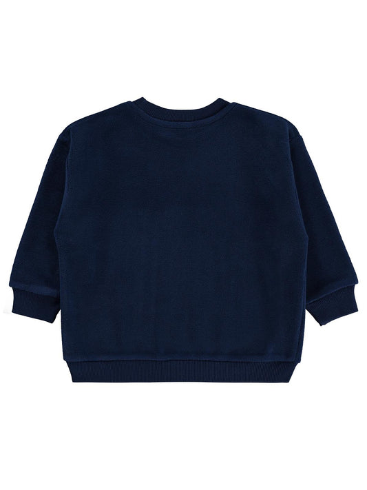 Civil Erkek Çocuk Trex Baskılı Sweatshirt | Polar Uzun Kol | Okul Kreş ve Günlük Kullanım - Lacivert