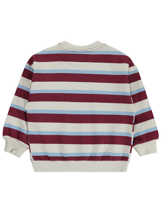 Civil Boys Çizgili 2-5 Yaş Sweatshirt - Bordo