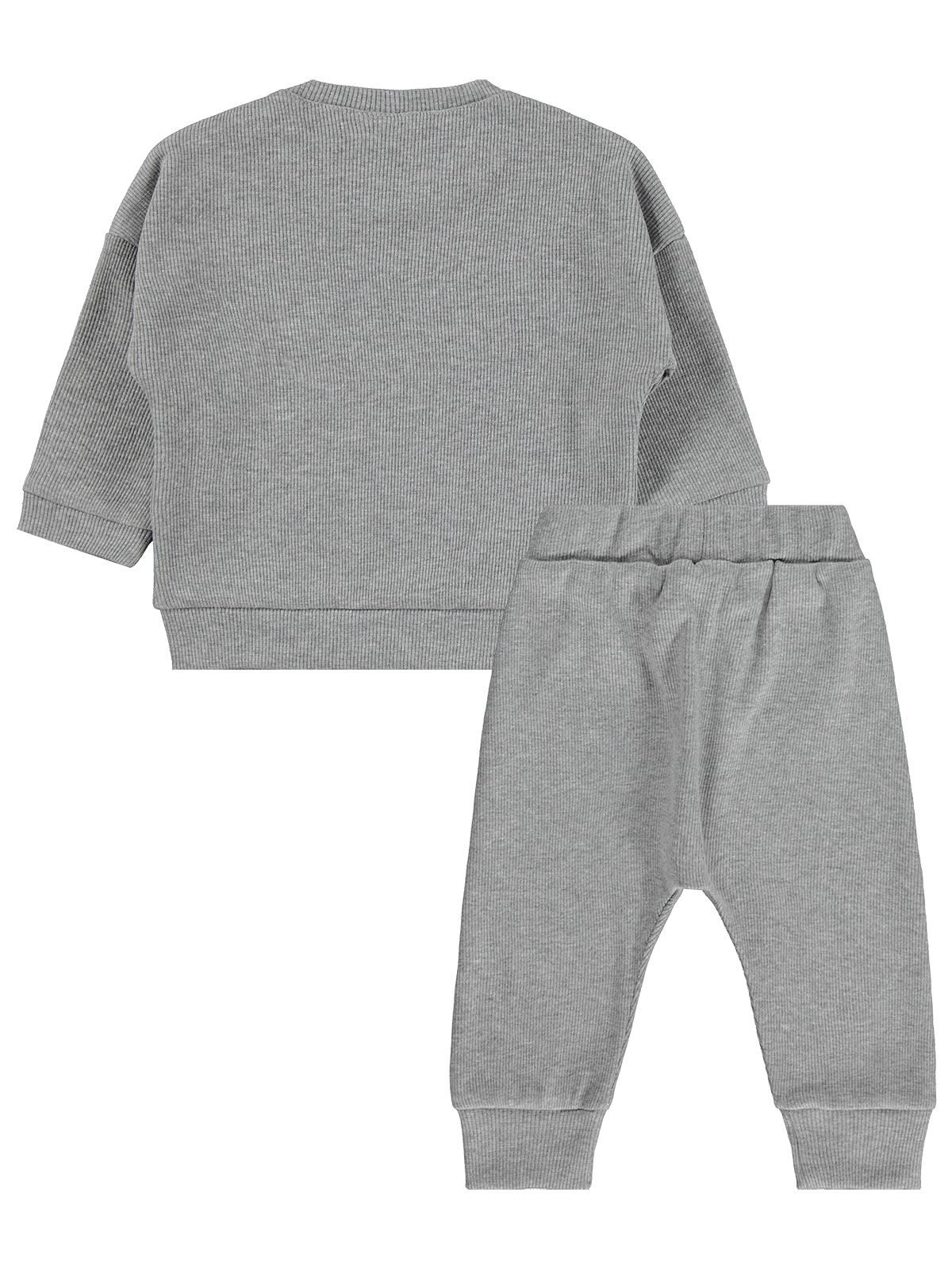 Civil Baby Cvl Baskılı Basic 6-18 Ay Takım - Gri