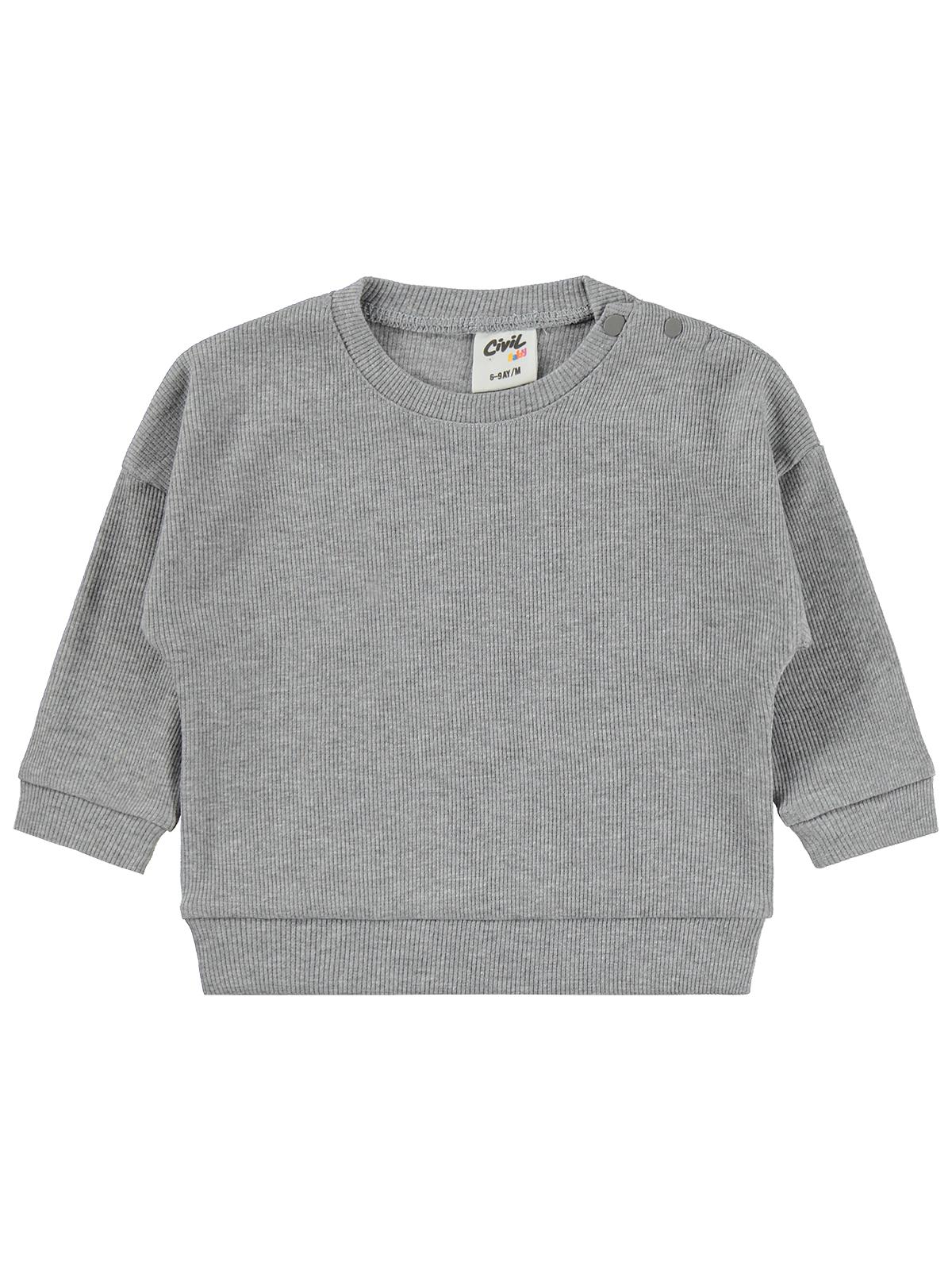 Civil Baby Cvl Baskılı Basic 6-18 Ay Takım - Gri