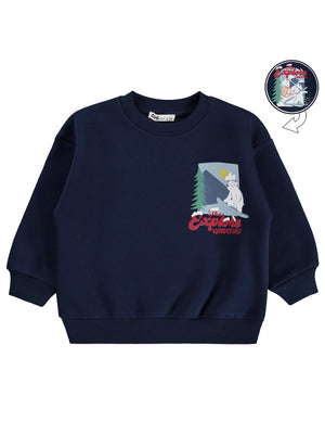 Civil Boys Explore Baskılı 2-5 Yaş Sweatshirt - Lacivert