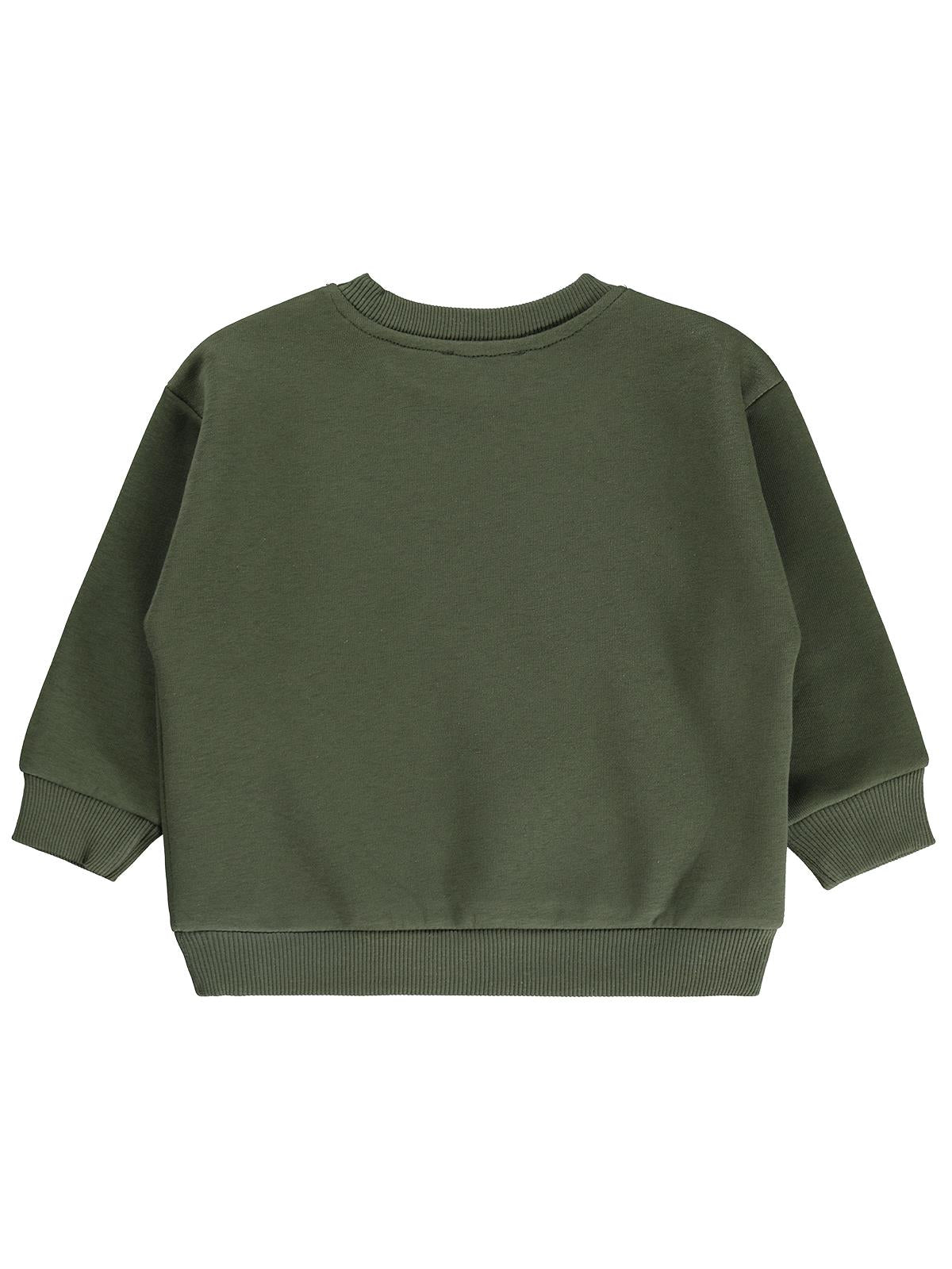 Civil Boys Dınosaur Baskılı 2-5 Yaş Sweatshirt - Haki