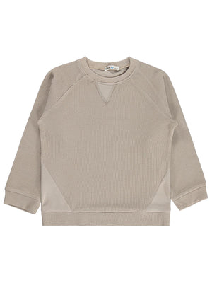 Civil Boys Parçalı 6-9 Yaş Sweatshirt - Bej