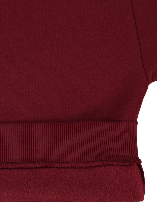 Civil Boys 1996 Ayı Nakışlı 10-13 Yaş Sweatshirt - Bordo