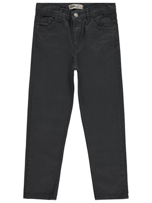 Civil Boys Erkek Çocuk Basic Pantolon | Kot | Okul Kreş ve Günlük Kullanım - Gri