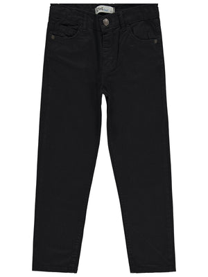 Civil Boys Erkek Çocuk Basic Pantolon | Kot | Okul Kreş ve Günlük Kullanım - Siyah