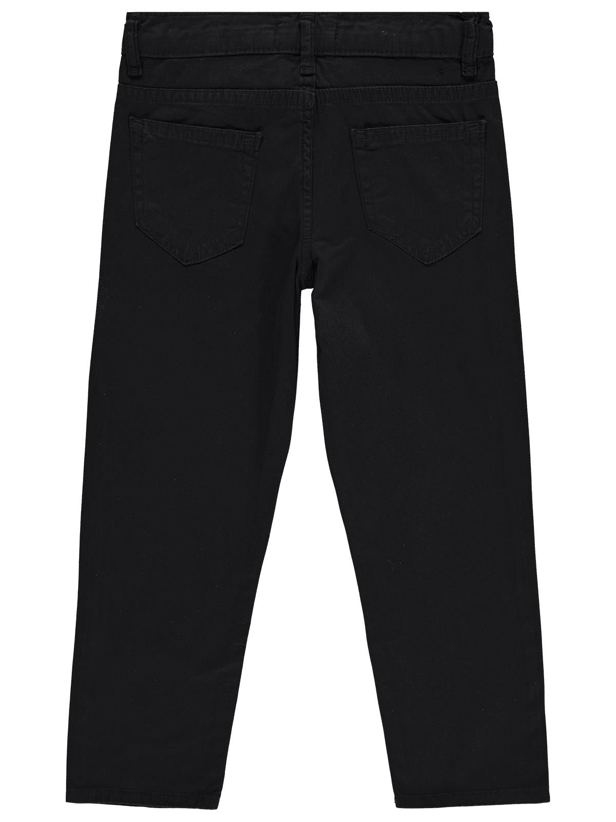 Civil Erkek Çocuk Basic Pantolon | Kot | Okul Kreş ve Günlük Kullanım - Siyah