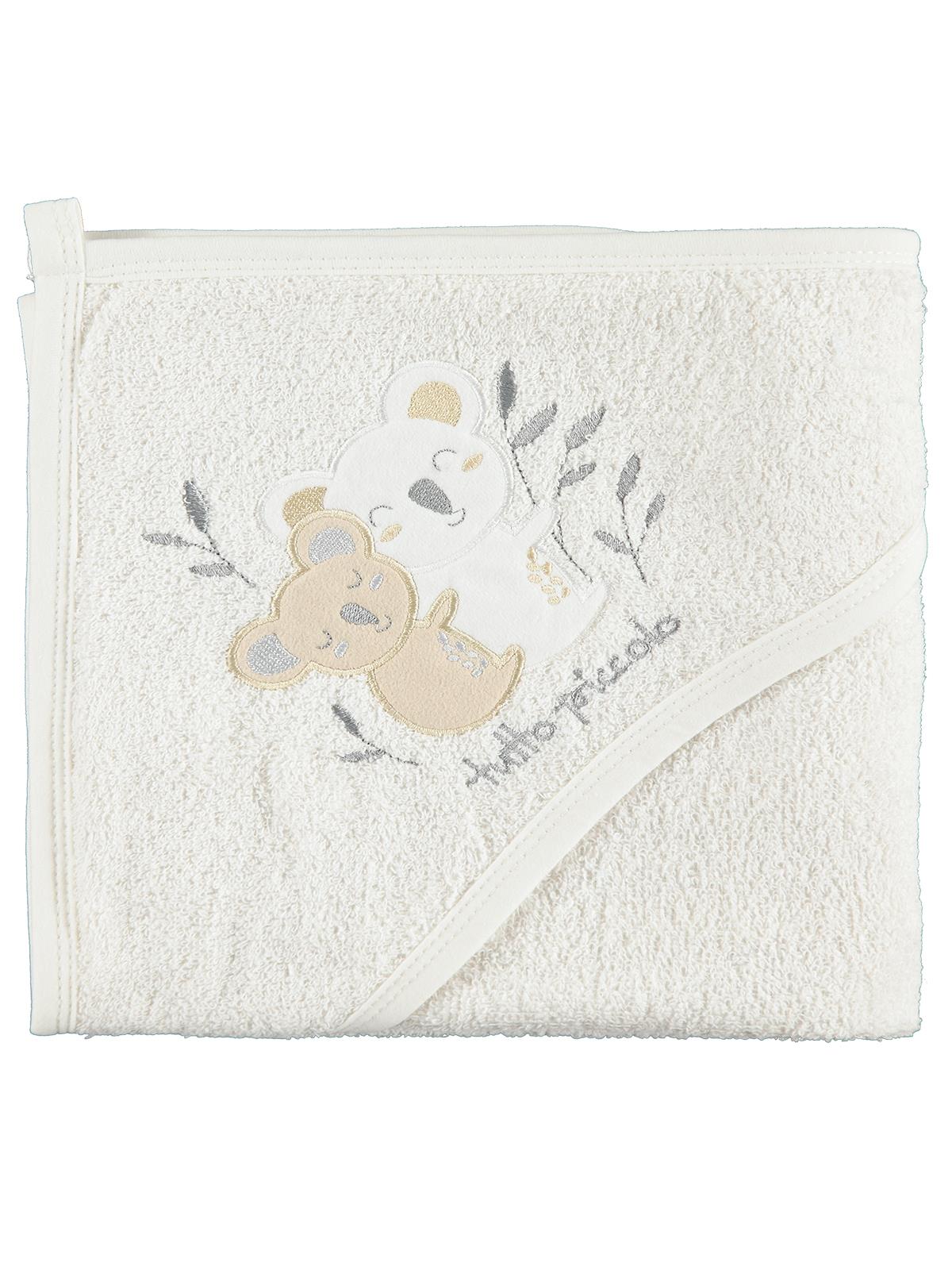 Civil Baby Koala Nakış 75x75 Havlu - Ekru