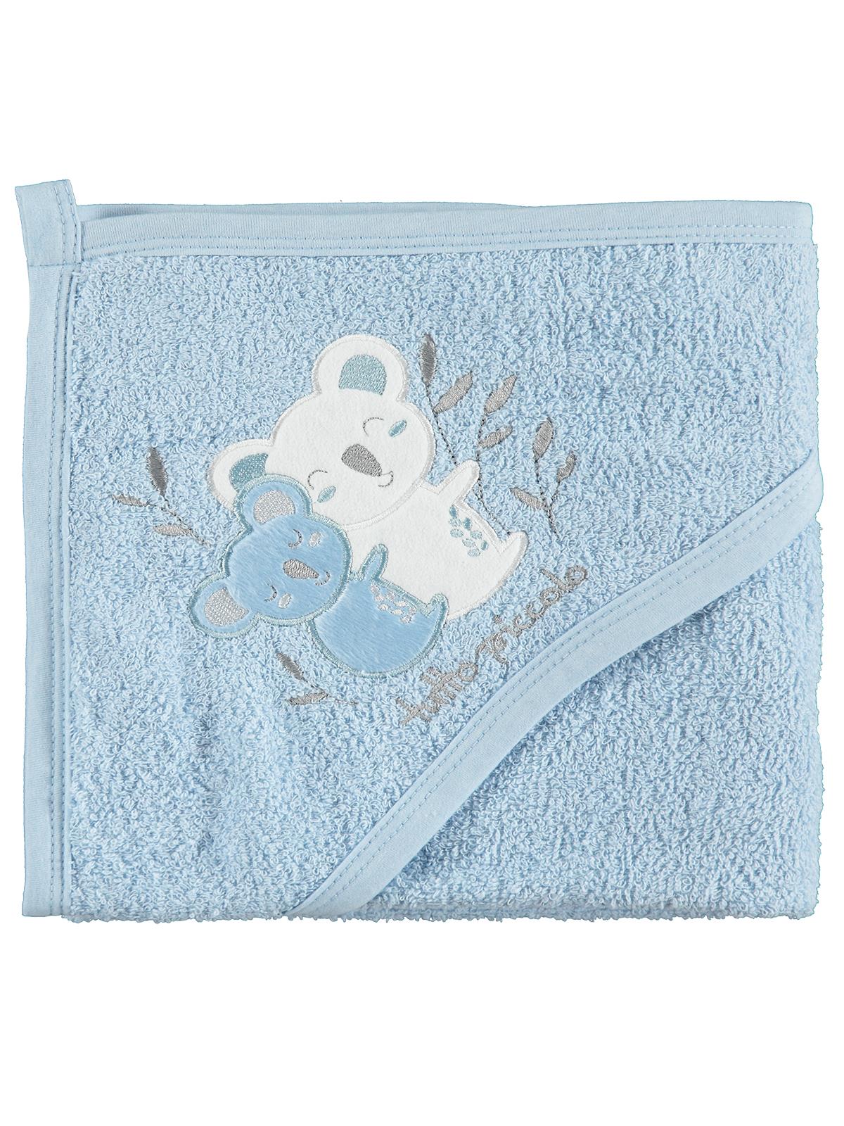 Civil Baby Koala Nakış 75x75 Havlu - Mavi