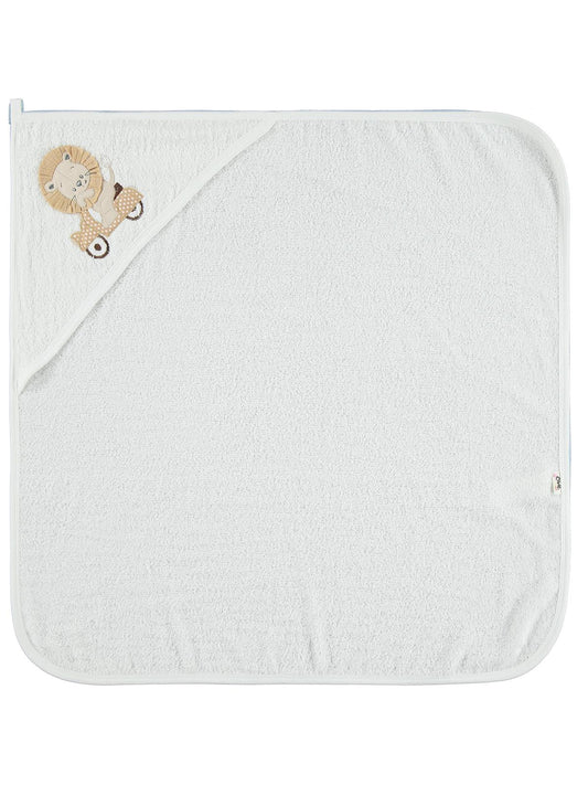 Civil Baby Aslan Nakışlı 75x75 Havlu - Ekru