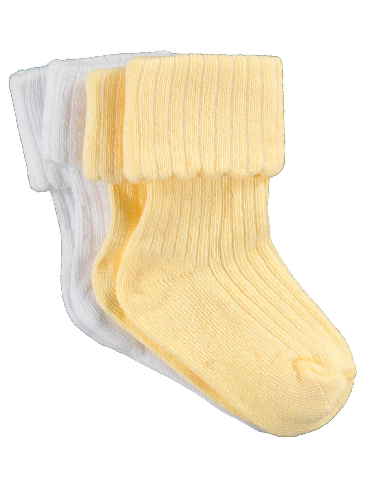 Civil Baby Basic Kıvrık 2'li 6- Bebek Kız Çorap Set