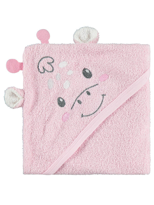 Civil Baby Zürafa Baskılı 75x75 cm Havlu - Pembe