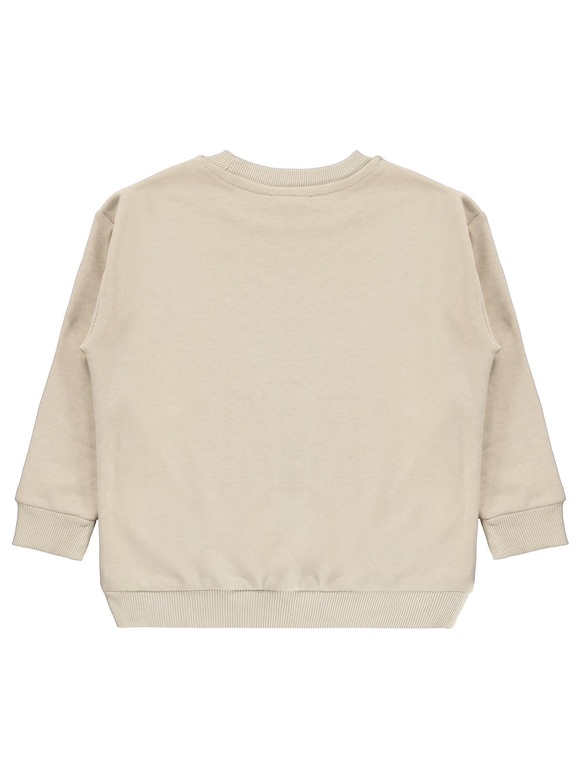 Civil Boys Kıng Baskılı 6-9 Yaş Sweatshirt - Bej