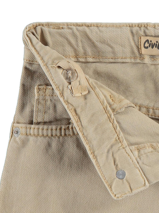 Civil Boys Baggy Kalıp 10-13 Yaş Pantolon - Bej