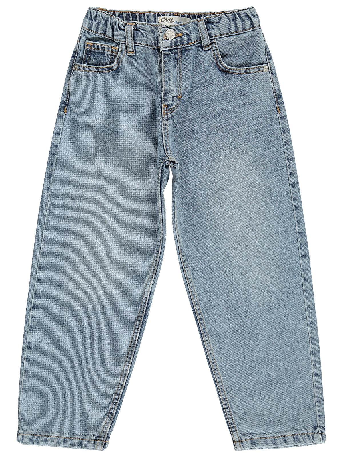 Civil Boys Beli Lastikli 10-13 Yaş Pantolon - Mavi