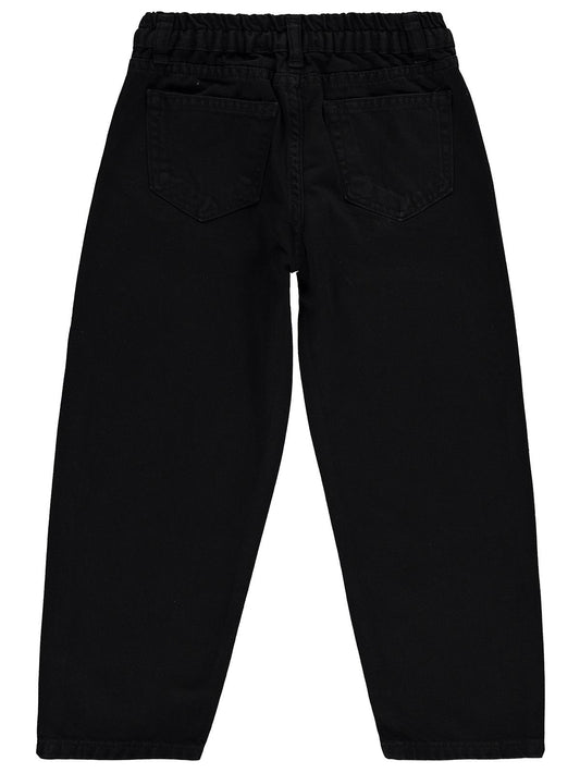 Civil Boys Beli Lastikli 10-13 Yaş Pantolon - Siyah