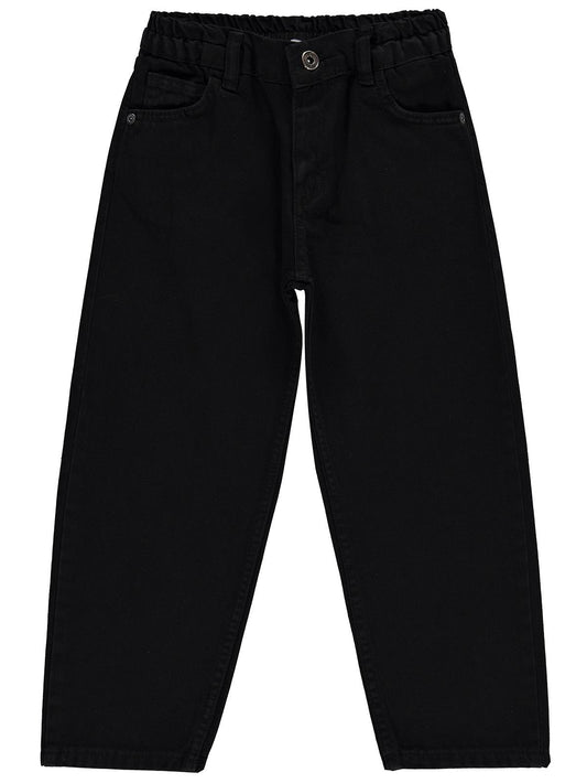Civil Boys Beli Lastikli 10-13 Yaş Pantolon - Siyah