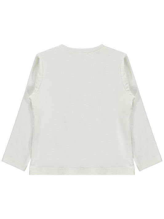 Civil Girls Kızlar Baskılı 6-9 Yaş Sweatshirt - Ekru