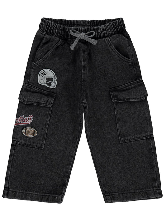 Civil Boys Kargo Cepli 2-5 Yaş Pantolon Kot - Gri