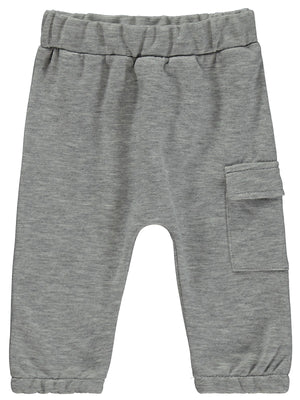 B26K539 Civil Baby Kargo Cepli 6-18 Ay Eşofman Altı - Gri