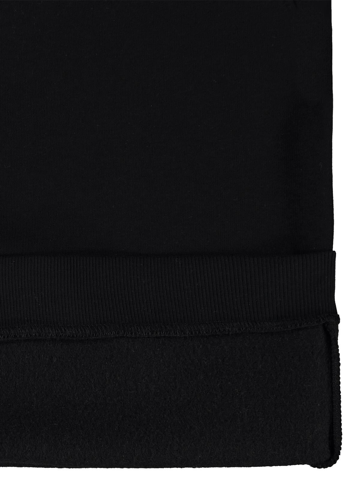 Civil Kız Çocuk Believe Nakışlı Sweatshirt | 3 İp Uzun Kol | Okul Kreş ve Günlük Kullanım - Siyah
