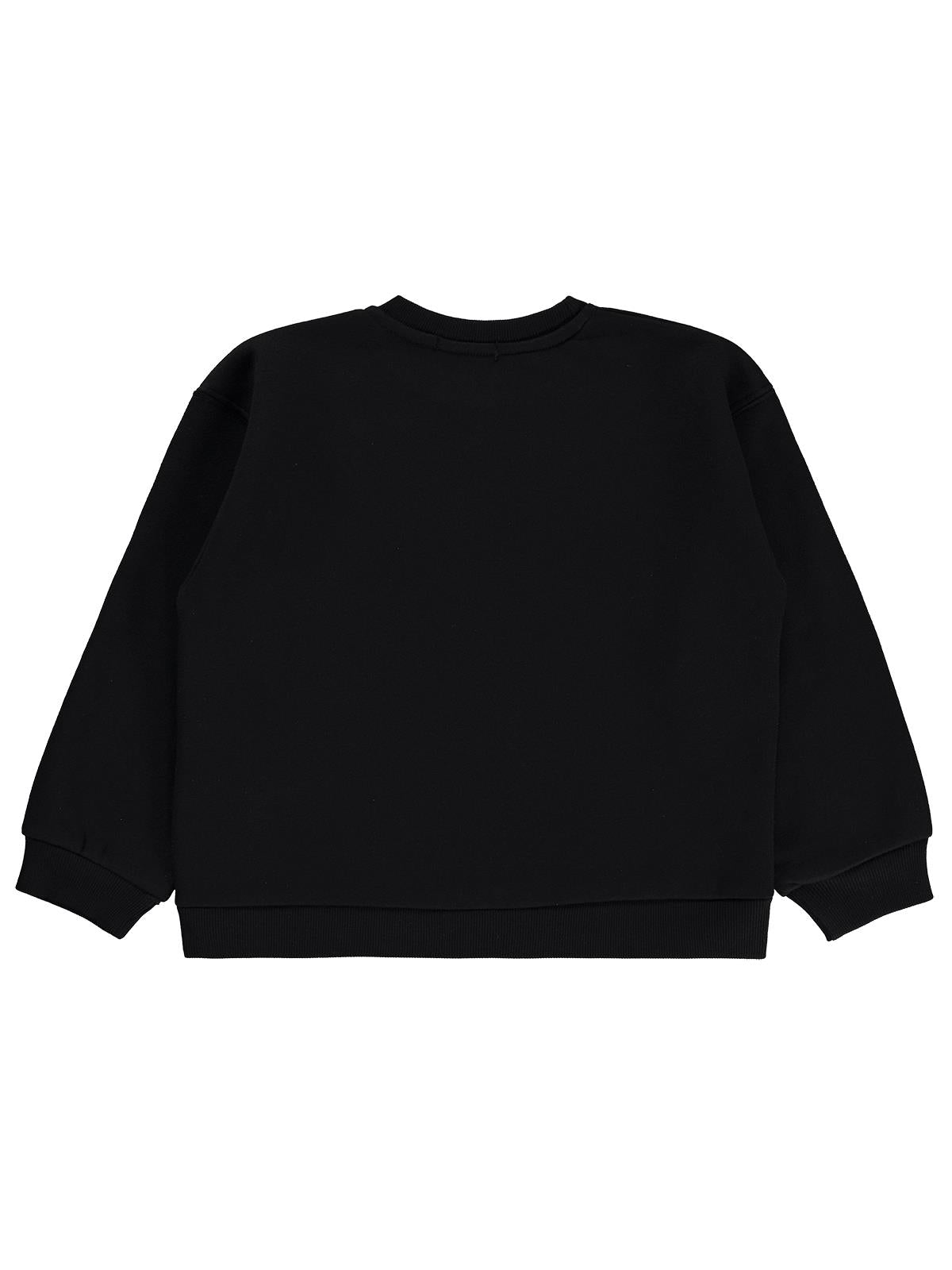 Civil Girls Magic Nakışlı 6-9 Yaş Sweatshirt - Siyah