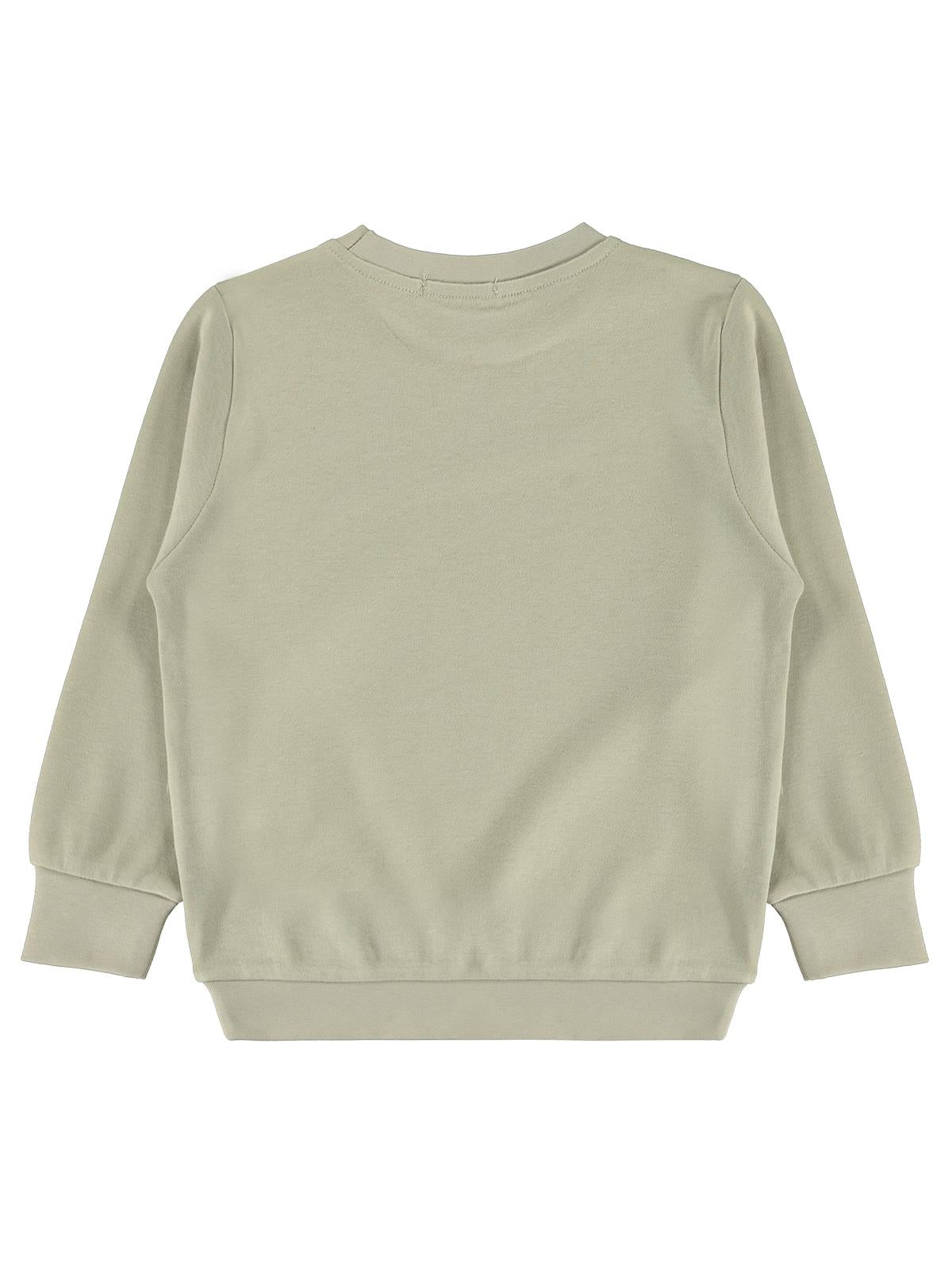 Civil Boys Gülen Yıldız Baskılı 2-5 Yaş Sweatshirt - Gri