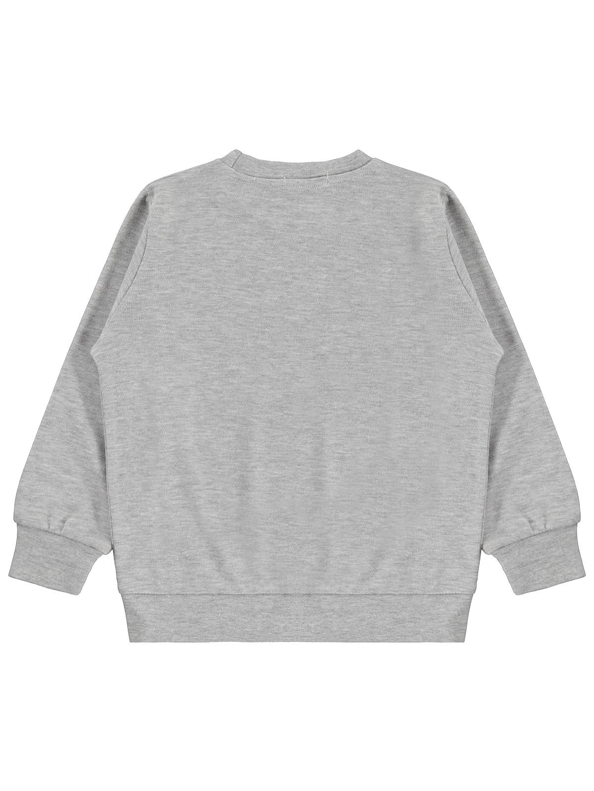Civil Boys Mood Pandalar Baskılı 2-5 Yaş Sweatshirt - Gri