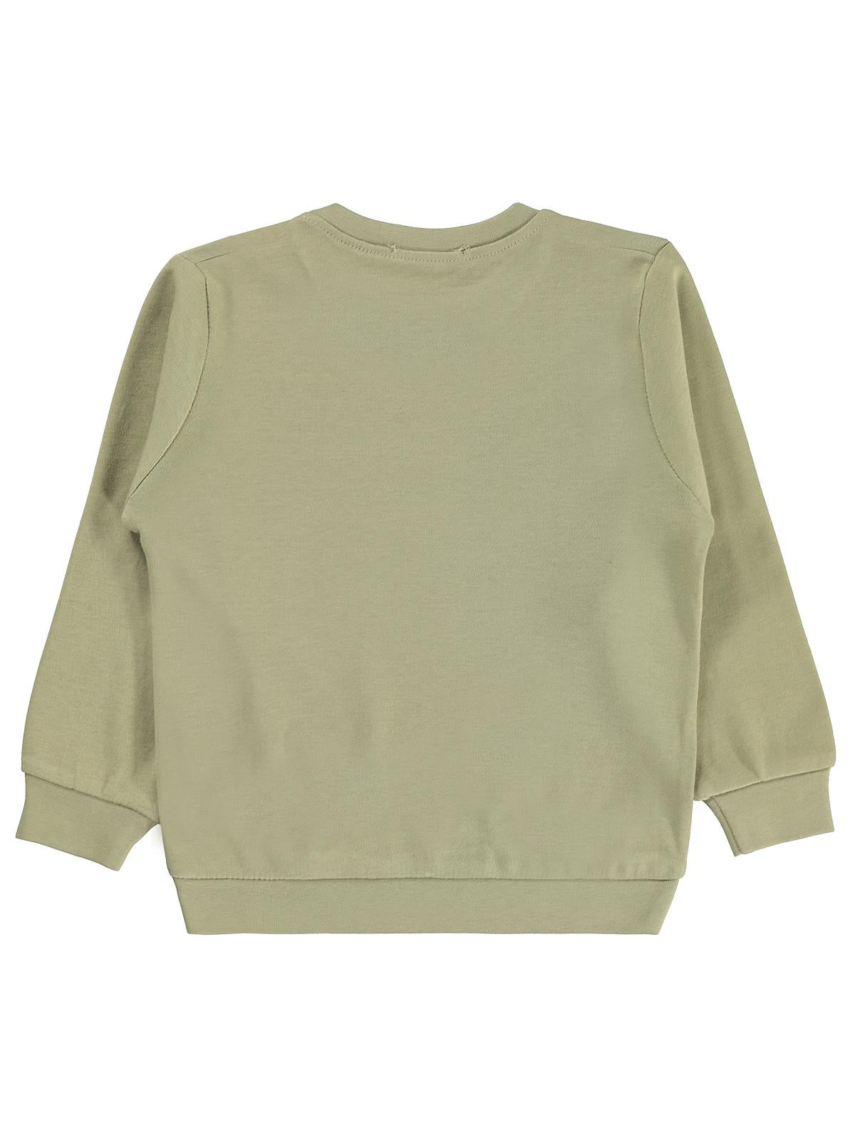 Civil Boys Kepçe Baskılı 2-5 Yaş Sweatshirt - Haki