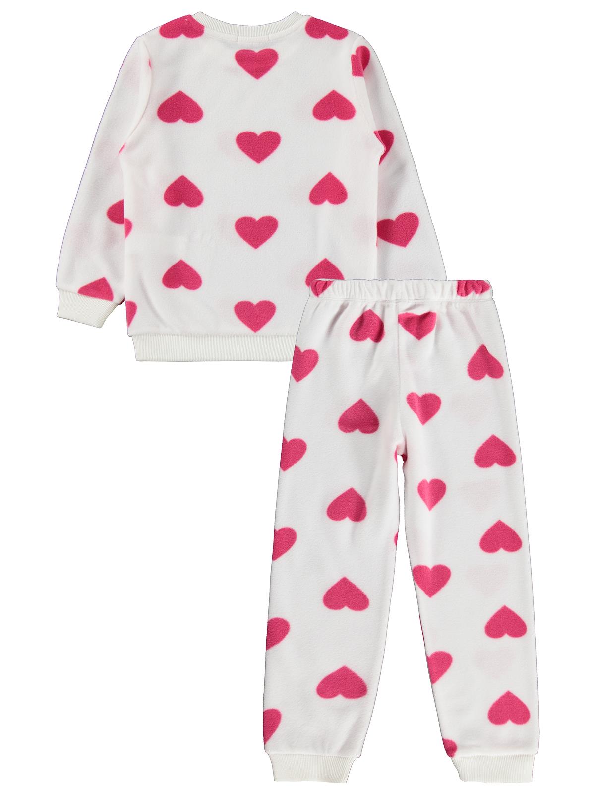 K26K699-2 Civil Girls Kalpli 6-9 Yaş Pijama Takımı - Ekru