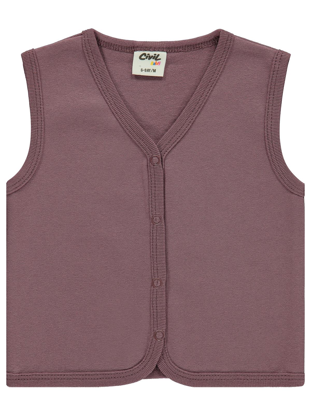 Civil Baby Basic 6-18 Ay Yelek - Kahve