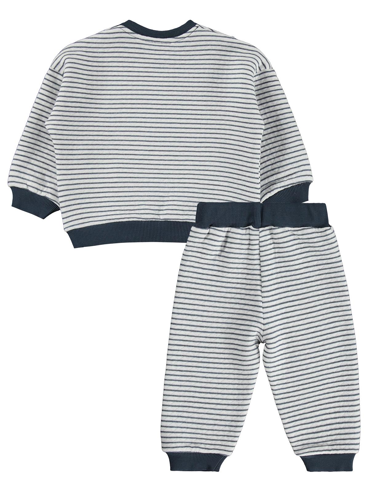 Civil Baby Çizgili 6-18 Ay Takım - Lacivert