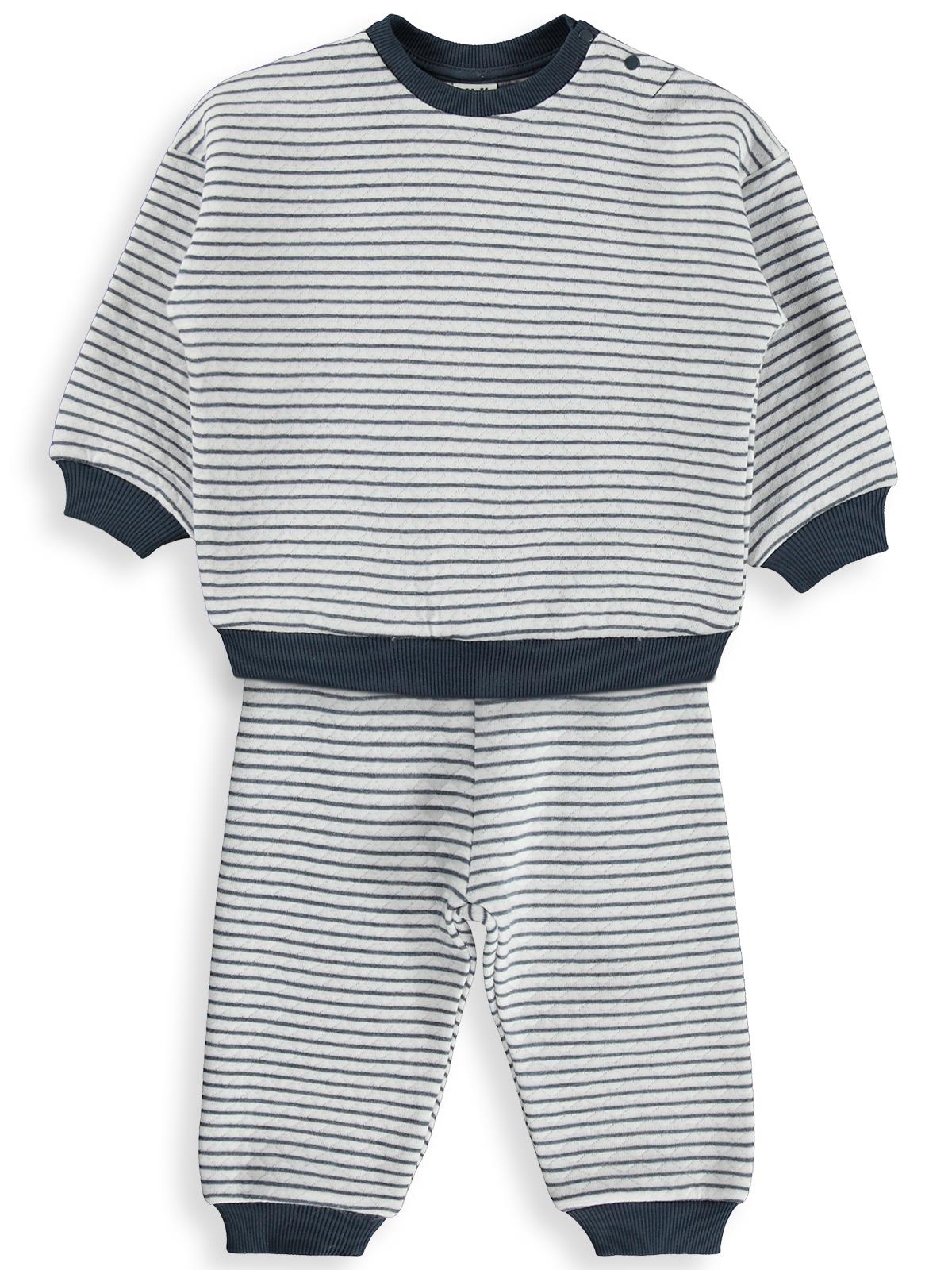 Civil Baby Çizgili 6-18 Ay Takım - Lacivert