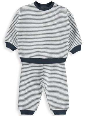 Civil Baby Çizgili 6-18 Ay Takım - Lacivert