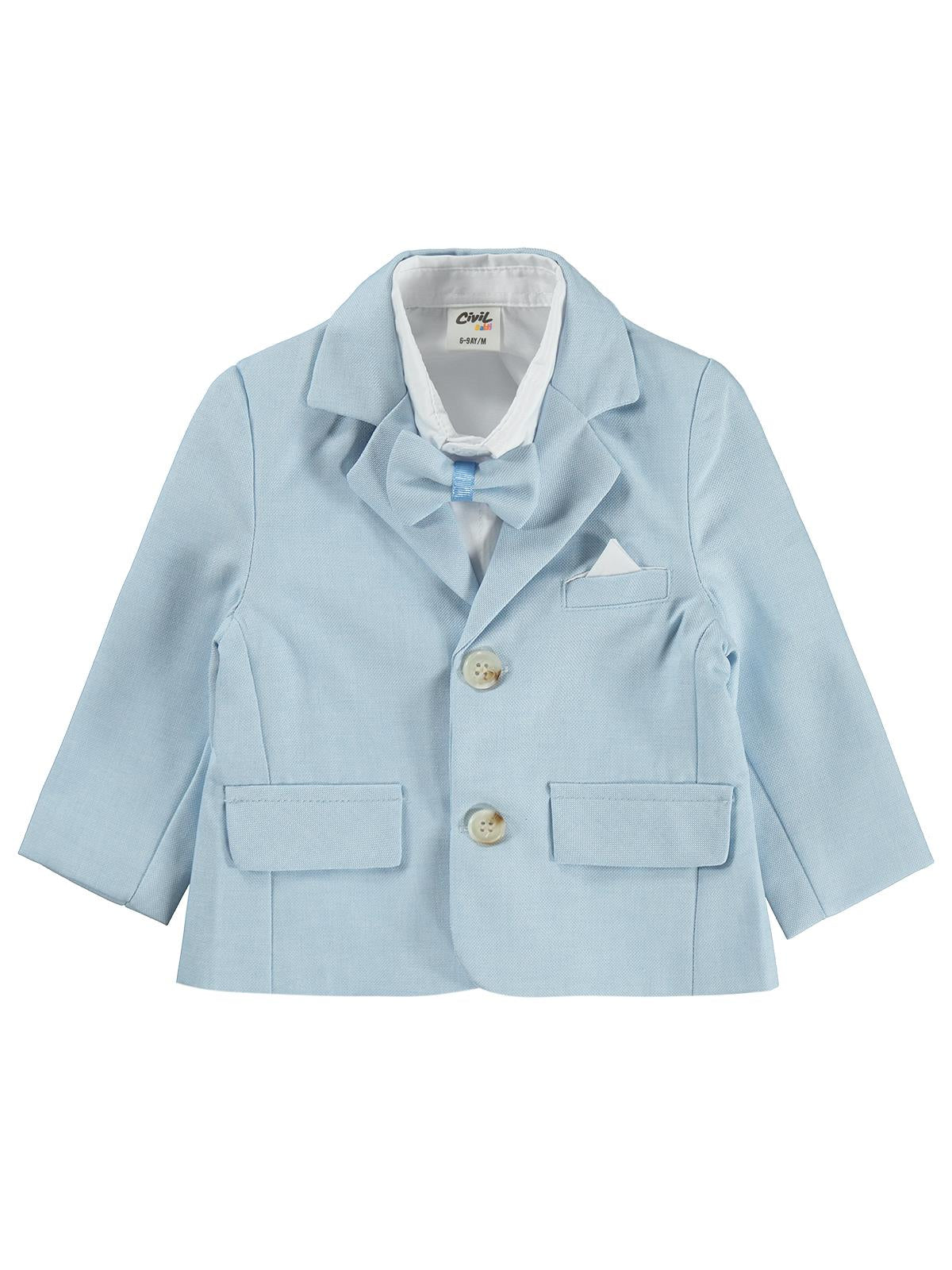 Civil Baby Papyonlu 6-18 Ay Takım - Mavi