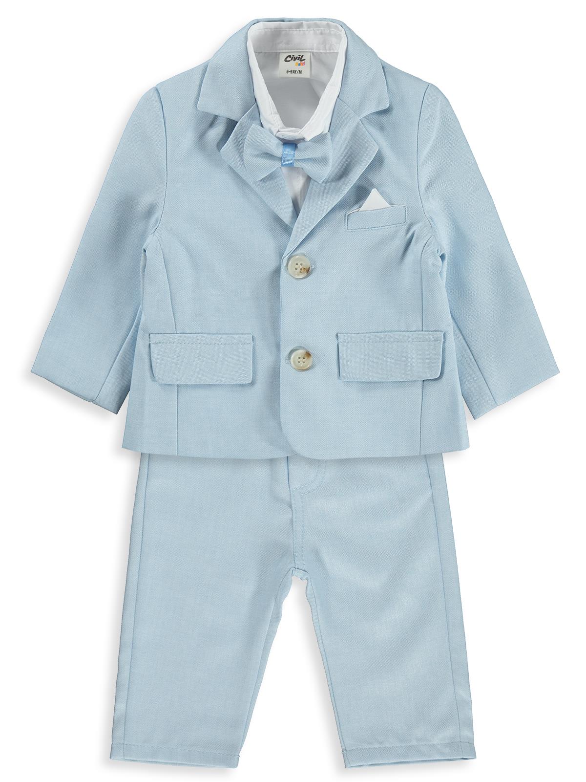 Civil Baby Papyonlu 6-18 Ay Takım - Mavi