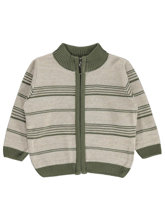 Civil Baby Çizgili 6-18 Ay Takım - Haki