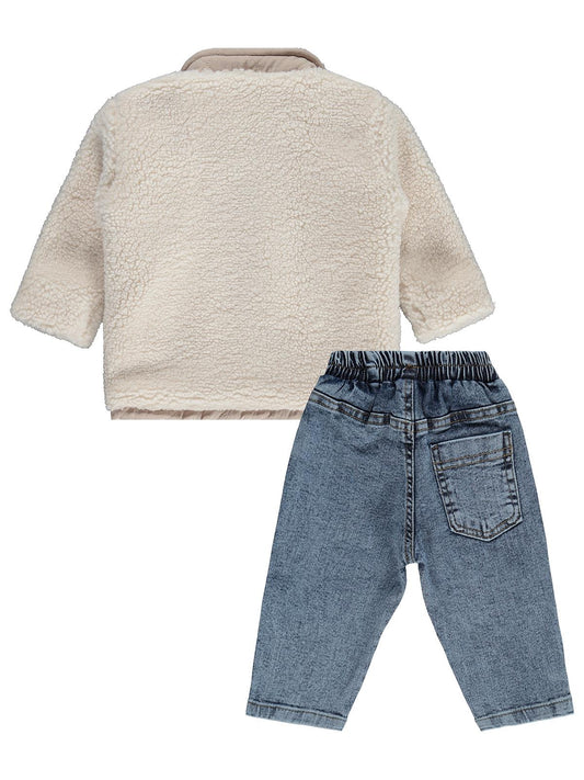 Civil Baby Velosft Montlu 6-18 Ay Takım - Ekru