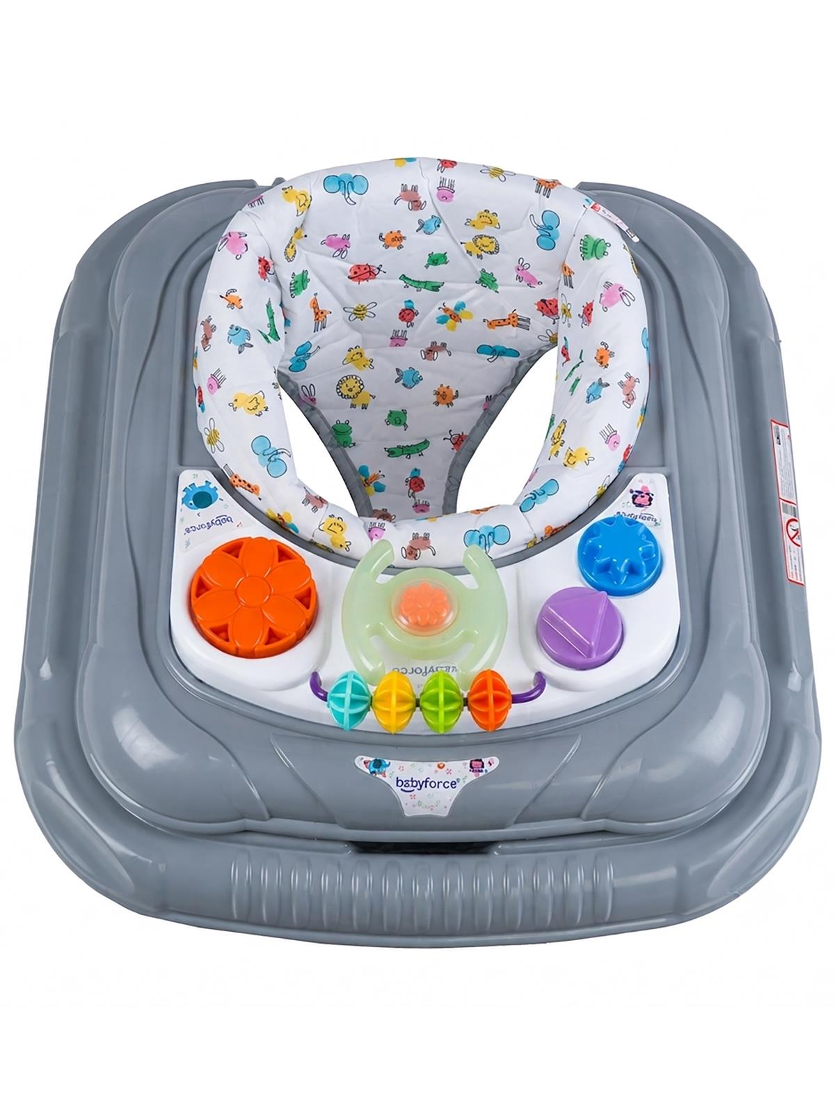 Baby Force Müzikli Işıklı Bebek Yürüteci - Gri