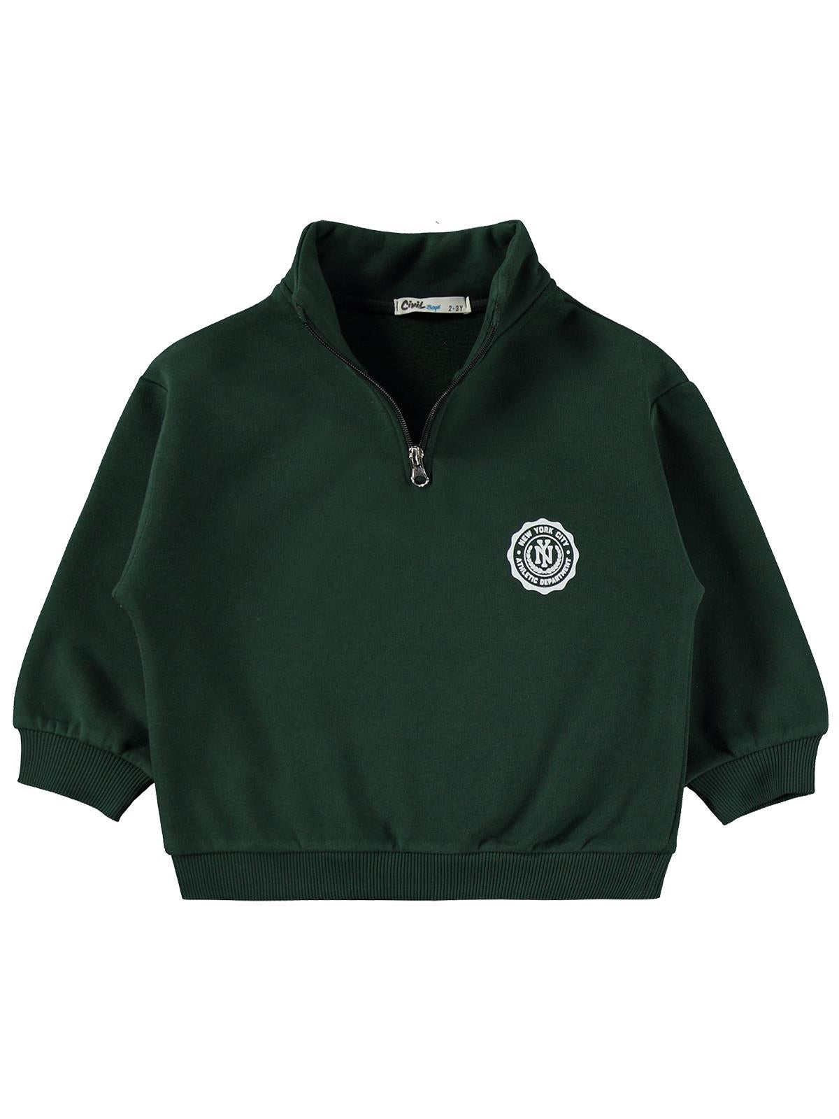 Civil Boys New York 96 Baskılı 2-5 Yaş Eşofman Takımı - Yeşil
