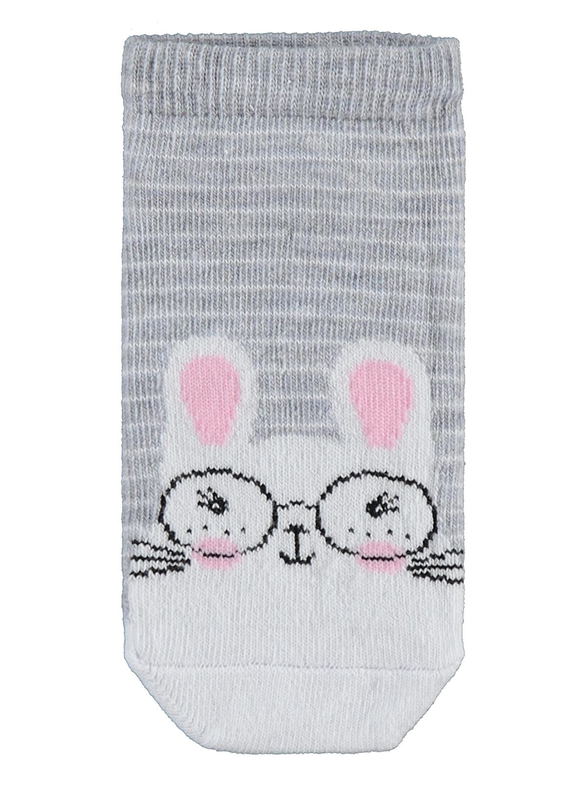 Civil Girls Cute Bunny 3'lü 3-11 Yaş Kız Çocuk Patik Çorap