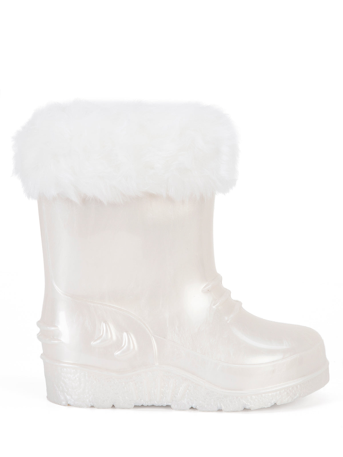 Civil Boots Kürklü 22-28 Numara Yağmur Çizmesi - Beyaz