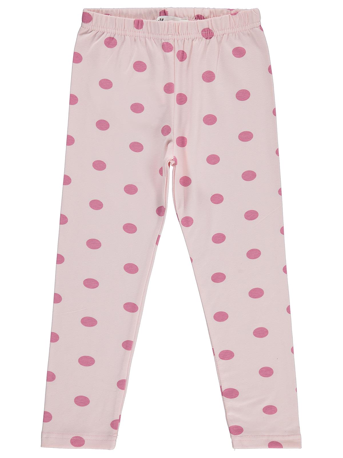Civil Girls Puantiyeli 6-9 Yaş Tayt - Pembe