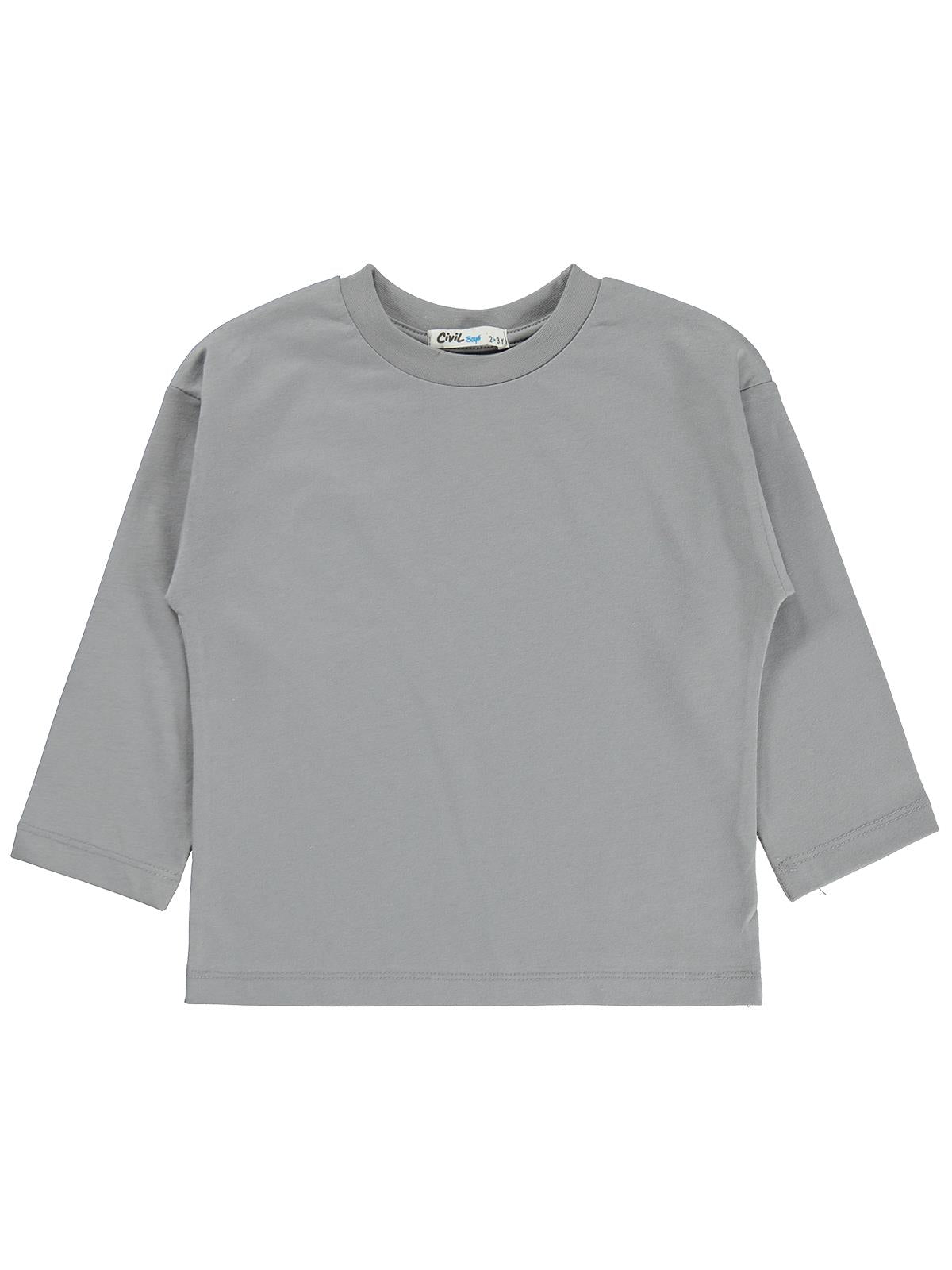 Civil Boys Basic 2-5 Yaş Sweatshirt - Gri