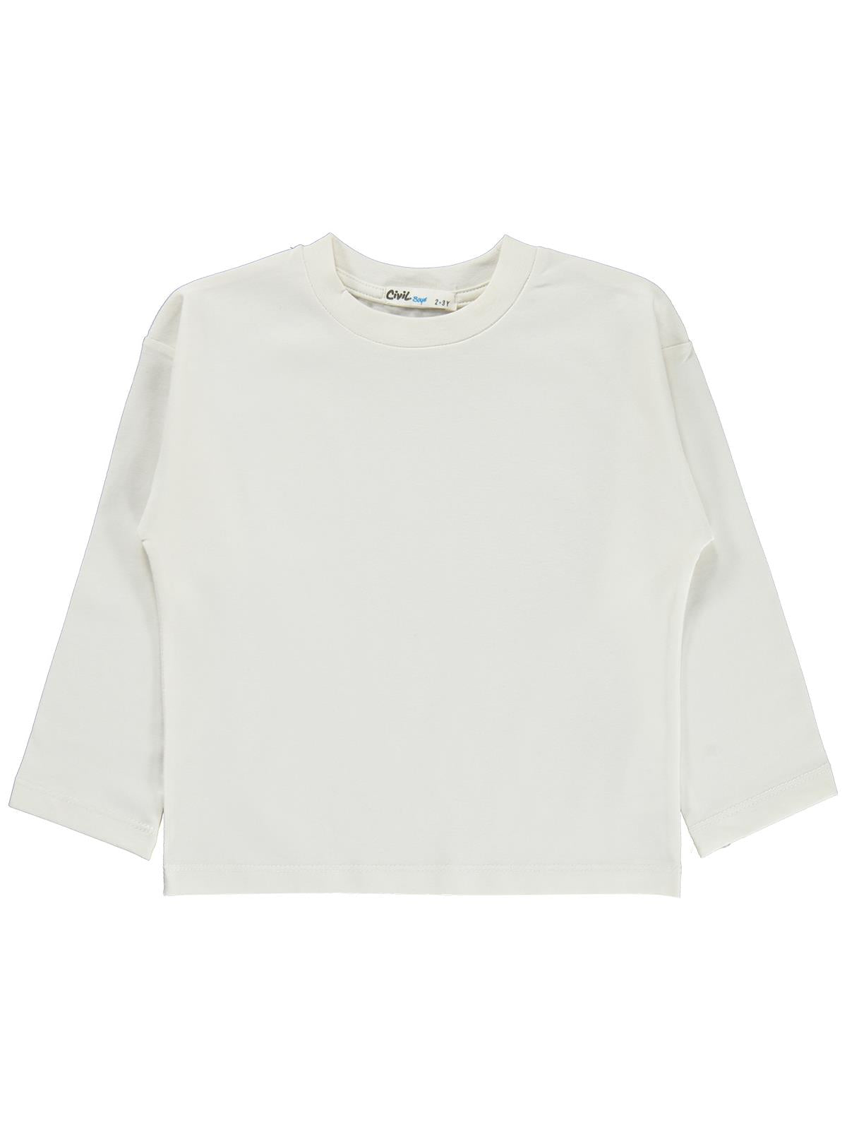 Civil Boys Basic 2-5 Yaş Sweatshirt - Ekru