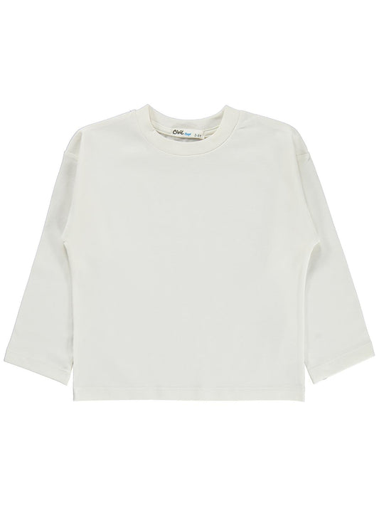Civil Boys Basic 2-5 Yaş Sweatshirt - Ekru